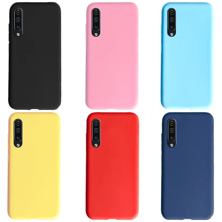 Phone Case For Samsung Galaxy A30s Case Cute Silicone Black Matte