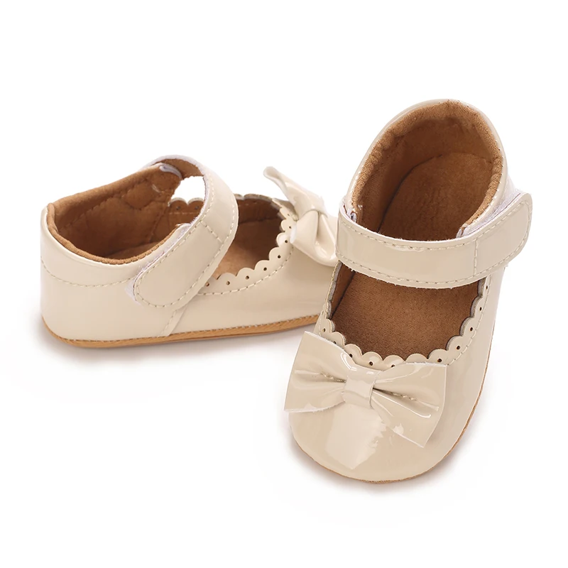 5 Colors Baby Girl Princess shoes Baby Moccasins Moccs Shoes Bow Fringe Rubber Soled Non-slip Footwear Crib Shoes 4