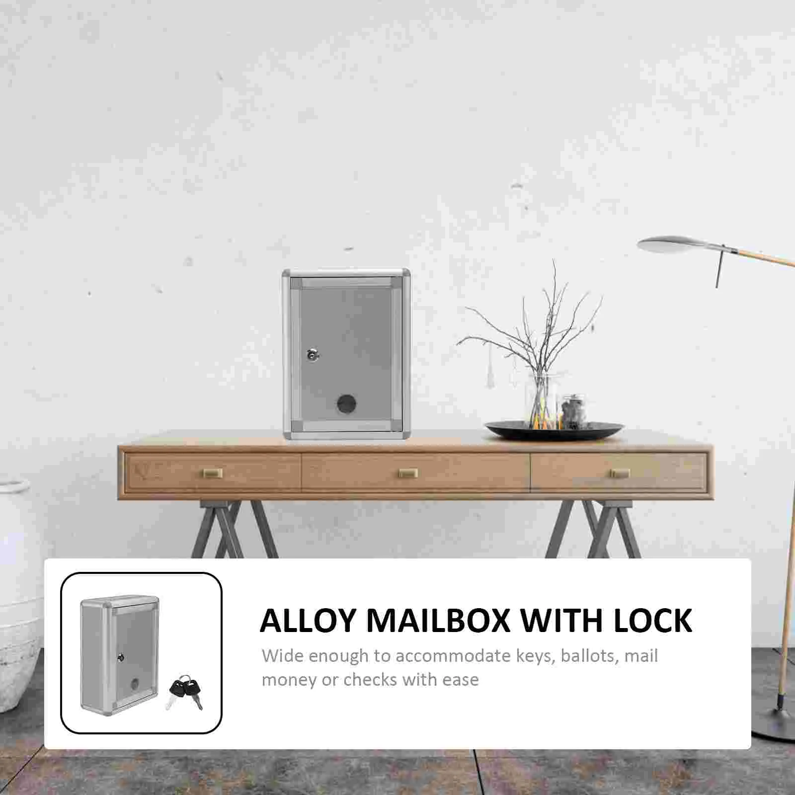 Letter Box Waterproof Mailbox Alloy With Lock Aluminum Outdoor Premium Small Aluminium