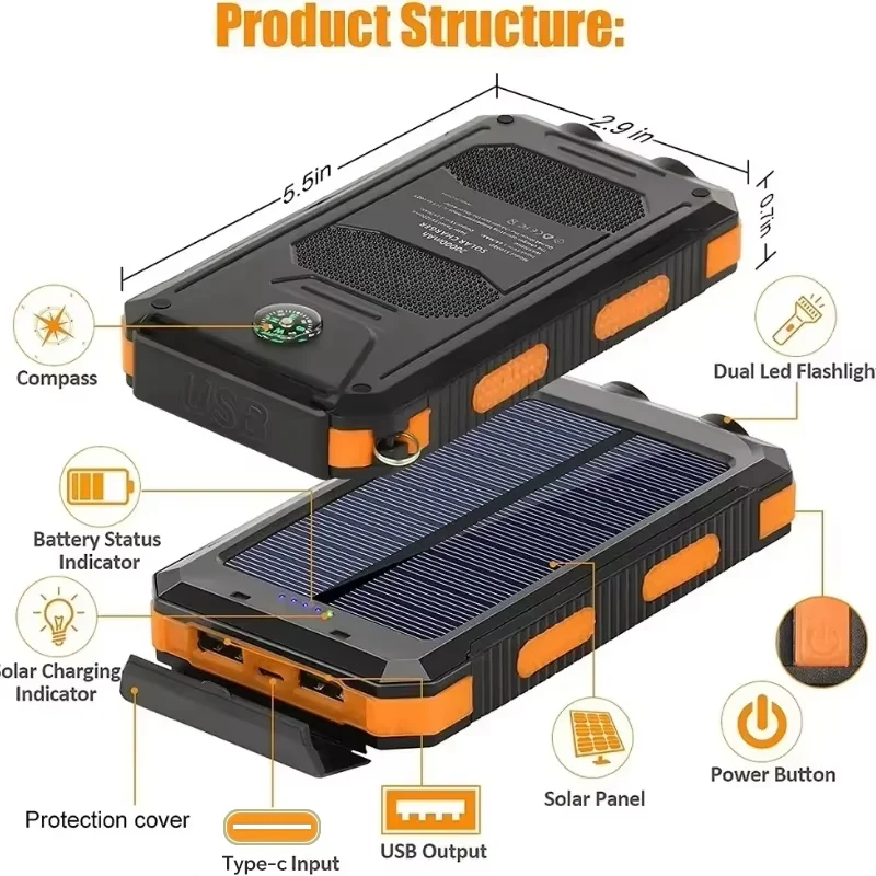 200,000m Ah Solar Power Bank 6