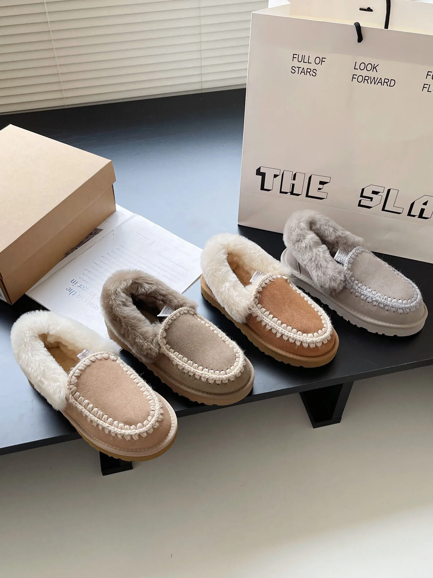 

Sheepskin Garden Women's Beanie Shoes Lamb Wool Woven Thread Retro Casual Shoes Australian Brand Slip-on Women's Shoes