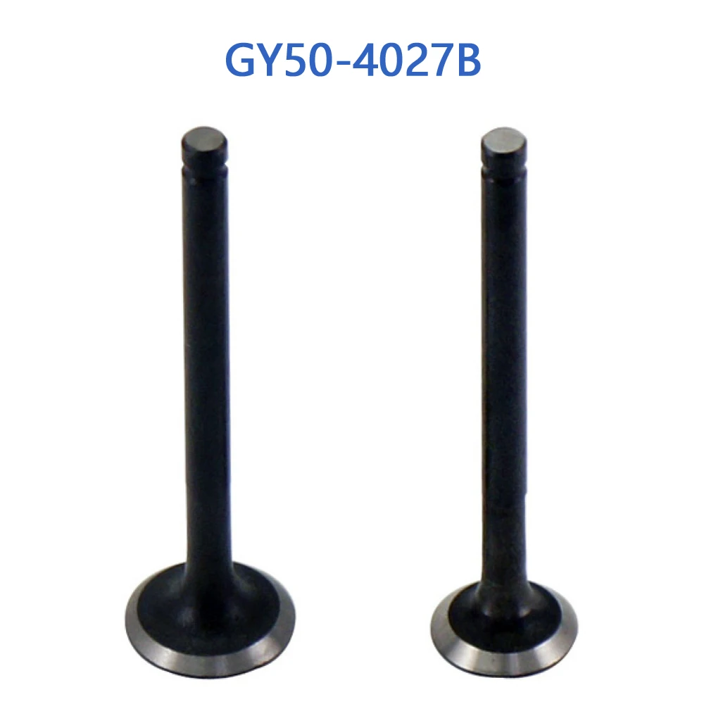 GY50-4027B GY6 50cc 60cc 80cc Inlet/Exhaust Valve 64mm/69mm For GY6 50cc 4 Stroke Chinese Scooter Moped 1P39QMB Engine applicable to volvo engine exhaust brake engine brake valve 20451967 20741660