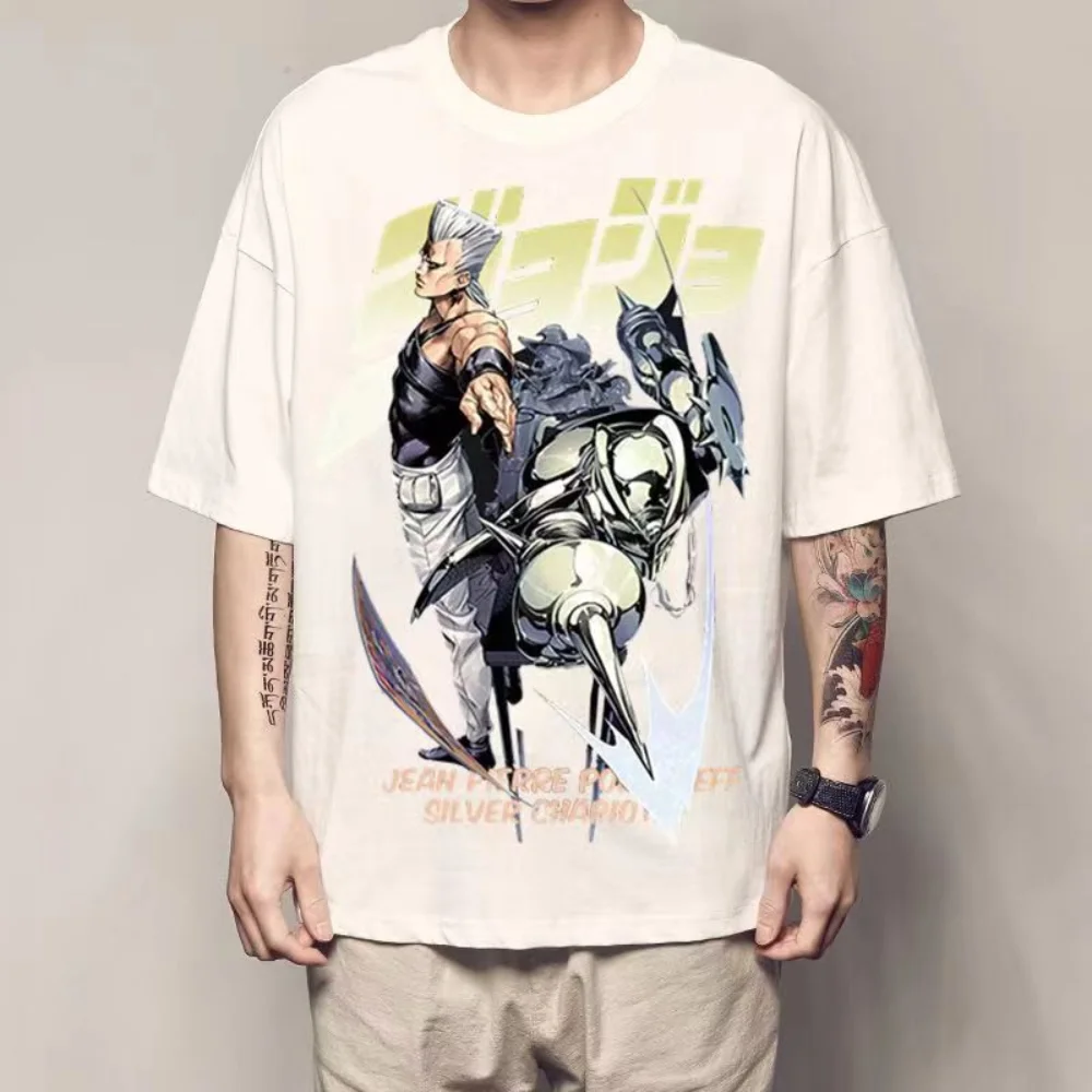 JoJo's Bizarre Adventure Jotaro E Star Platinum T-shirt - Foto 9