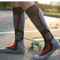 Chaussettes thermiques d'hiver en coton pour adultes, pour hommes et femmes, chaudes, pour cyclisme en plein air, snowboard, sport 5