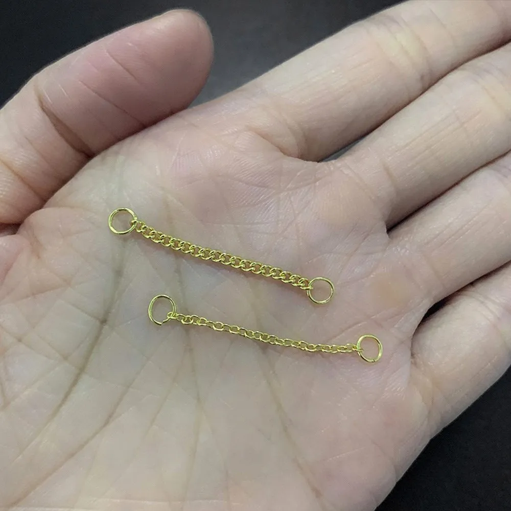 1PC Handgemachte Passende Quaste Lange Ketten Stecker Zubehör Für Ohrring Helix Lobe Daith Ohrringe für Frauen Schmuck CC162 – Detail 9