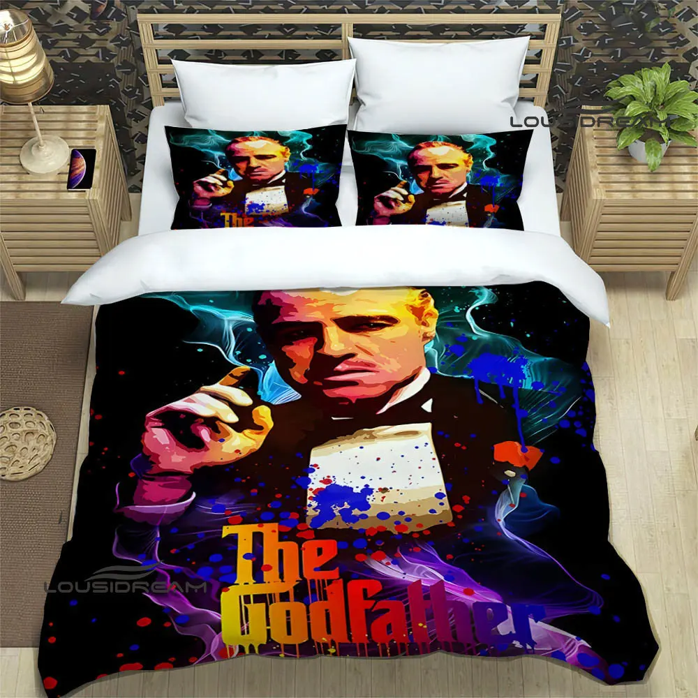 

The Godfather printed Bedding Sets exquisite bed supplies set duvet cover bed comforter set bedding set luxury birthday gift