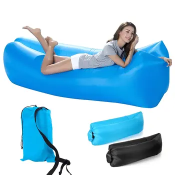 Portable Inflatable Lounger Air Sofa Water Proof and Anti-Air Leaking Design for Beach Traveling Camping Picnics Music Festival