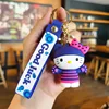 Anime Sanrio Hello Kitty Doll Keychain Black Rice My Melody Pochacco Action Doll Model PVC Keychain Cinnamon Doll Birthday Gift 3