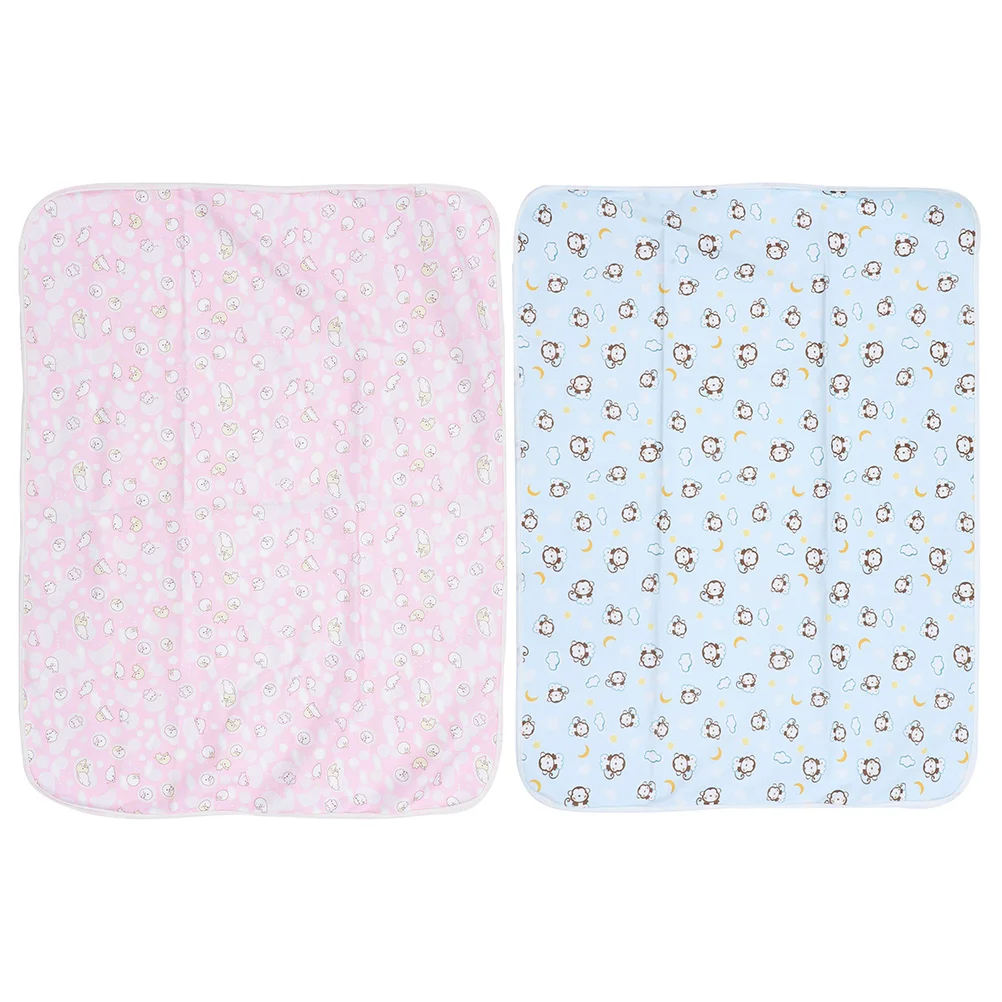 

2 Pcs Urine Pad Baby Changing Mat Adult Incontinence Diaper Post- Natal Cushion Crystal Velvet Toddler Urinal