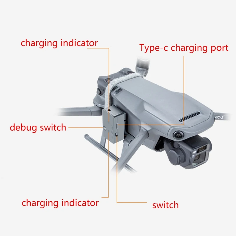 Description Picture 4 of itemFor Mavic 3 Dropping System with Landing Gear Long Distance Payload Airdrop Release Drop Device for dji Mavic 3 Drone Dropship