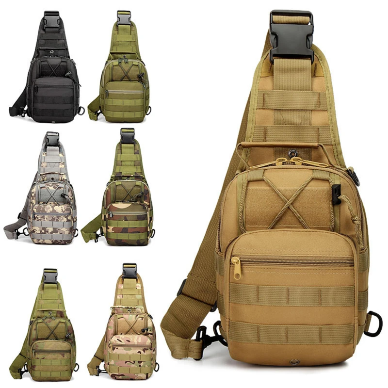 

Military Tactical Backpack Outdoor Sports Climbing Camping Hunting Fishing Bottle Pack Shoulder Bags 10 colors Wallet Women Men