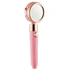 Three-speed Adjustment 360 Degree Rotation  with One Key To Stop Filter Shower Head Water Saving Rainfall Round Spray Nozzle 5