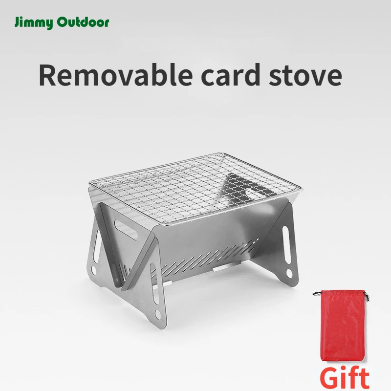 

Camping Outdoor Folding Barbecue Grill Portable Stainless Steel Camping Charcoal Grill Barbecue Camping Stoves