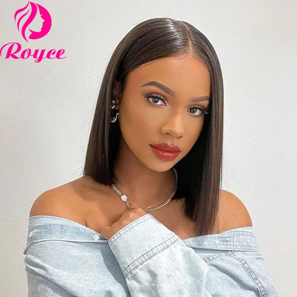 

4x4 13X4 Bob Wig Short Lace Front Human Hair Wigs Indian Raw Straight Bob Wigs For Women Human Hair Deep Part Frontal Wig