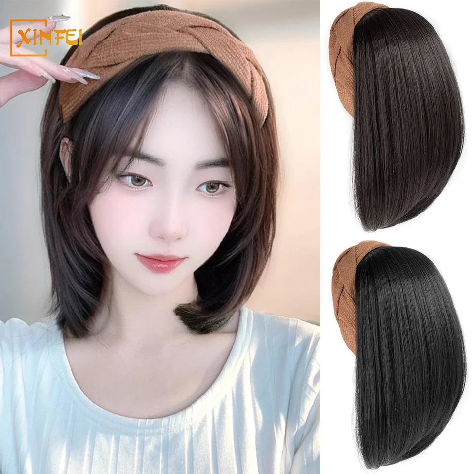 Synthetic Wigs Women's Short Style Hairband Hair Extension