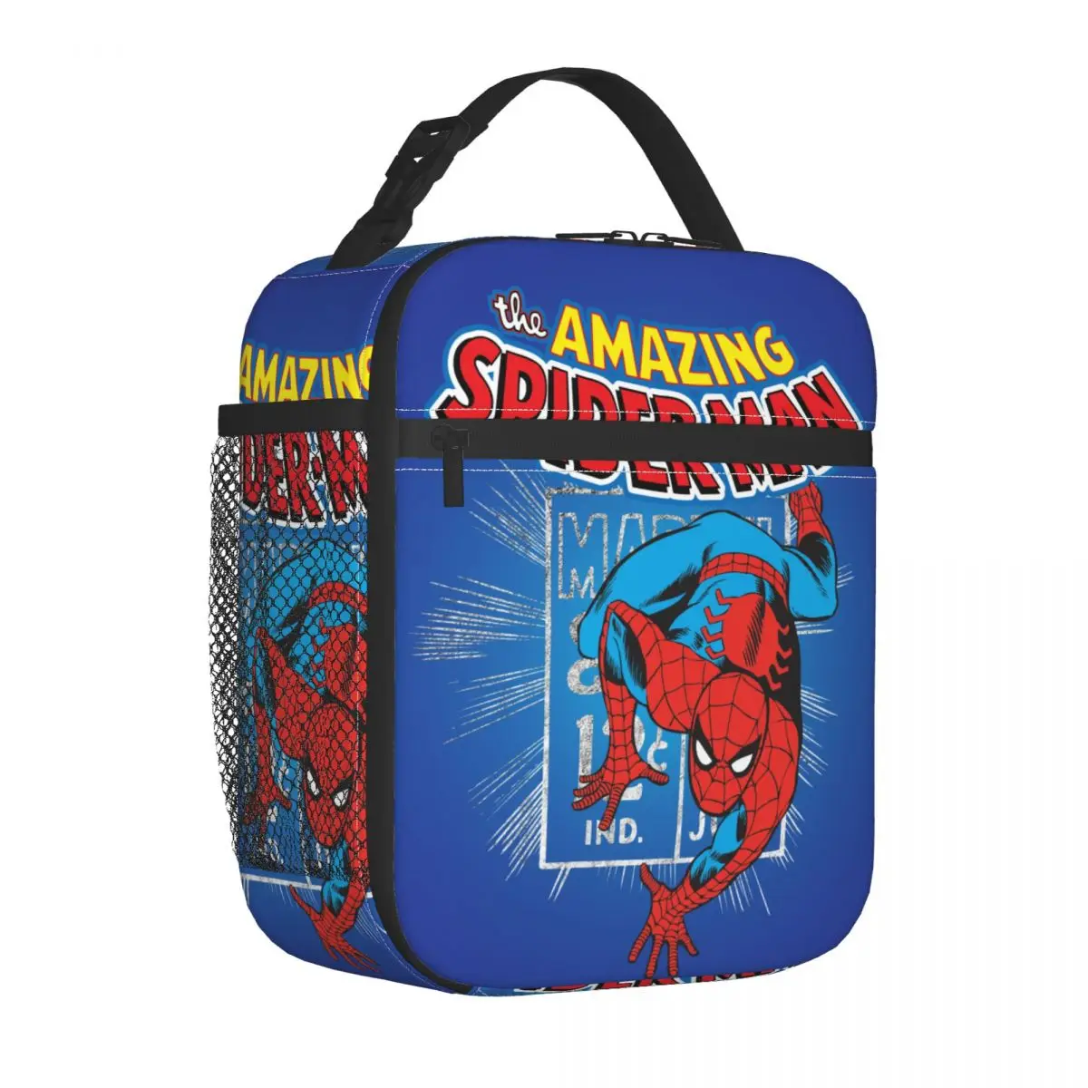 

Spider Man Retro Graphic Insulated Lunch Bag Leakproof Reusable Cooler Bag Lunch Box Tote College Picnic Food Storage Bags