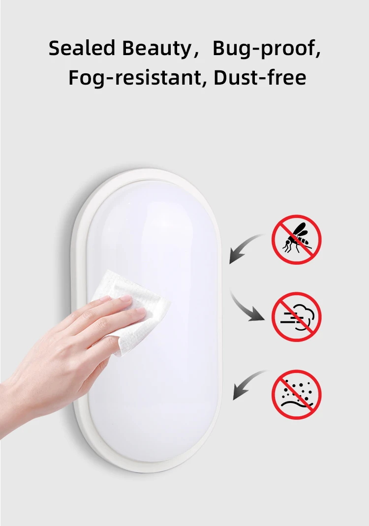 LED Wall Lights 110-265V Bathroom Wall lamp IP44 Waterproof Ceiling Lamp Bedroom Corridor Night Light for Outdoor Home Lighting