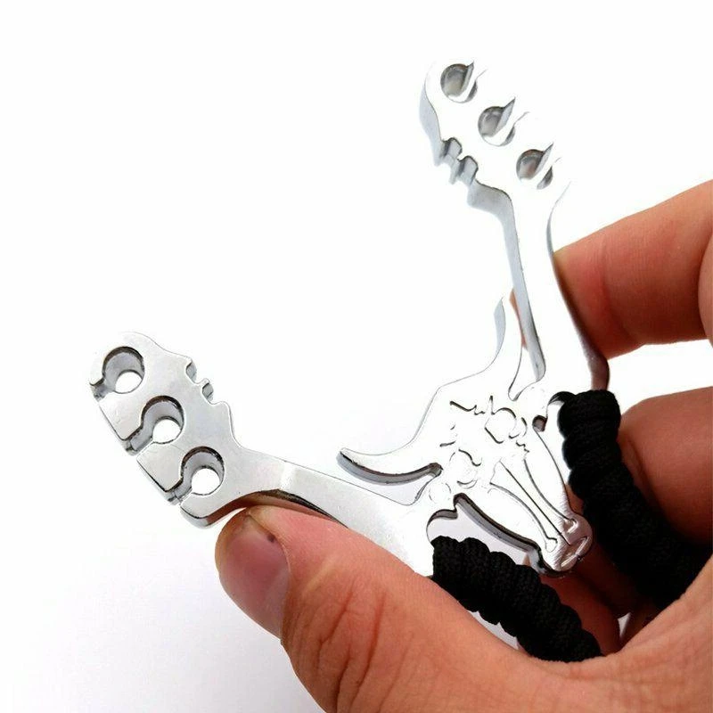 Description Picture 6 of itemHigh Precision Alloy Slingshot with Thicken 6 Stretch Rubber Band Professional Catapult Outdoor Hunting Shooting Bow Sling shots