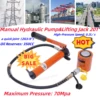 Portable Hydraulic Ram Jack Manual 20T  0.512" Stroke Mini Single Acting Lifting Cylinder for Machinery Shipbuilding 1