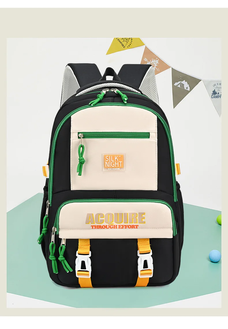 Junior High School High School Schüler Schultasche Große Kapazität Rucksack Gymnasiast Verdicken Doppelte Umhängetaschen 2026 – Detail 13