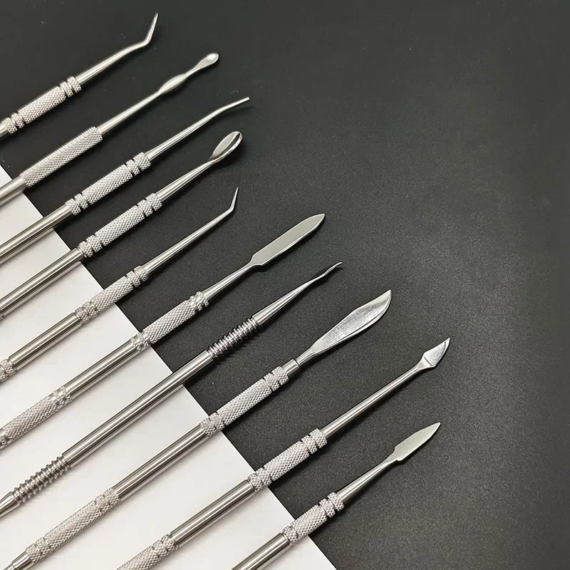 Stainless Steel Soft Clay Tools Polymer Sculpting Smoothing Wax Pottery Ceramic Modeling Carved Tools Accessories 10Pcs/Set polymer clay tools pottery sculpting tools clay sculpting tools pottery tools clay craft tool