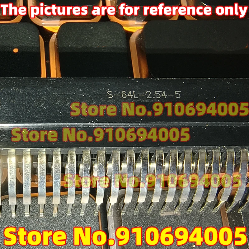 20/10/5 Pz 100% Nuovo S-64L-2.54-5 64P Oro Finger Bend Pin Slot Presa Bus Ecologico 90 Gradi Bend Pin
