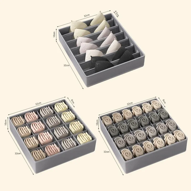 Description Picture 4 of itemUnderwear Bra Socks Storage Box Clothes Organizer Box Cabinet Drawer Organizer Underwear Organizer Box wardrobe organizers