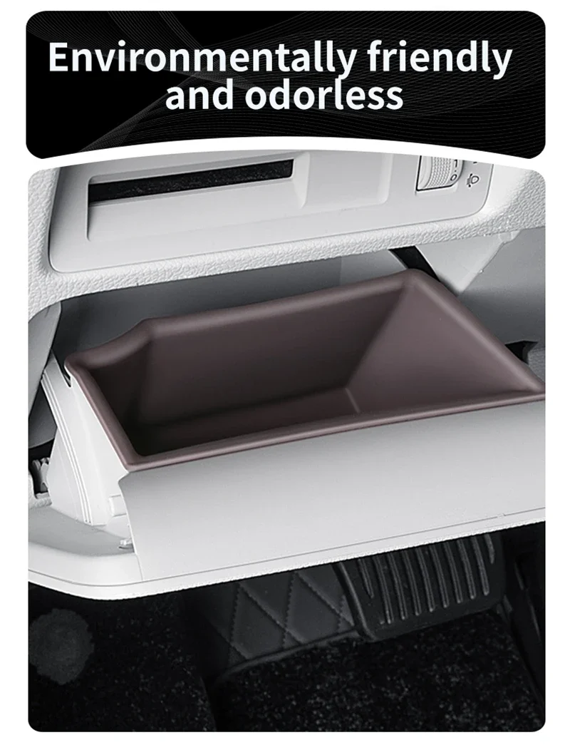 For Byd Song Plus Seal U Dmi Ev 2020-2025 Steering Wheel Front Storage Box Multifunctional Silicone Waterproof Protective Case