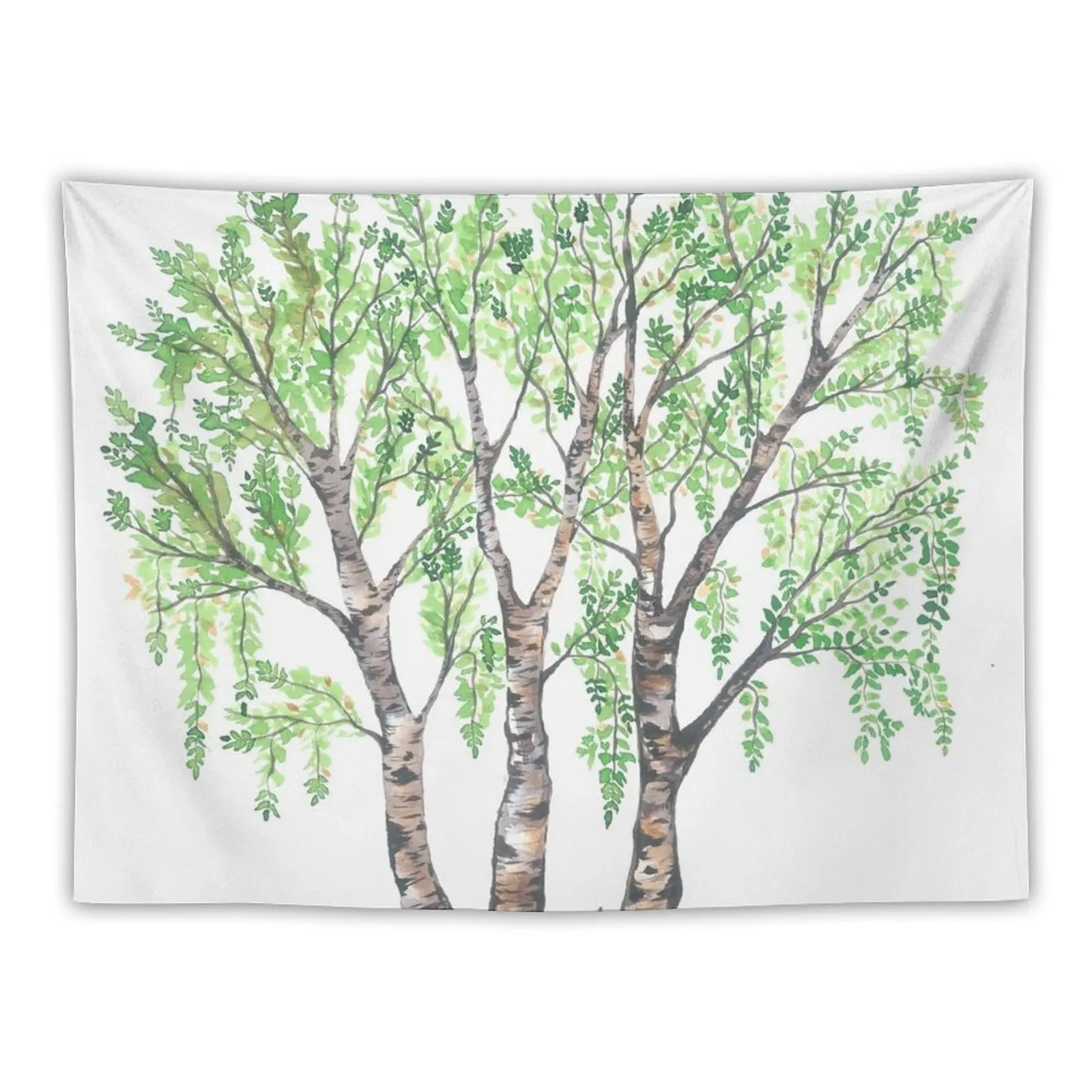 

Birch tree Tapestry Outdoor Decor Wall Mural Aesthetic Room Decoration Tapestry