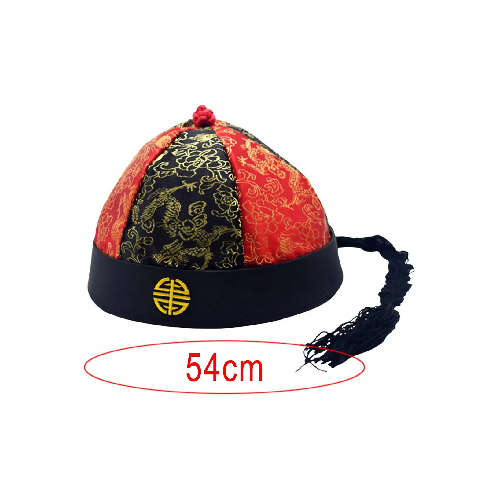 Qing Emperor Hat Costume Hat for Stage Performance Birthday Gift Dressing up oriental hat
