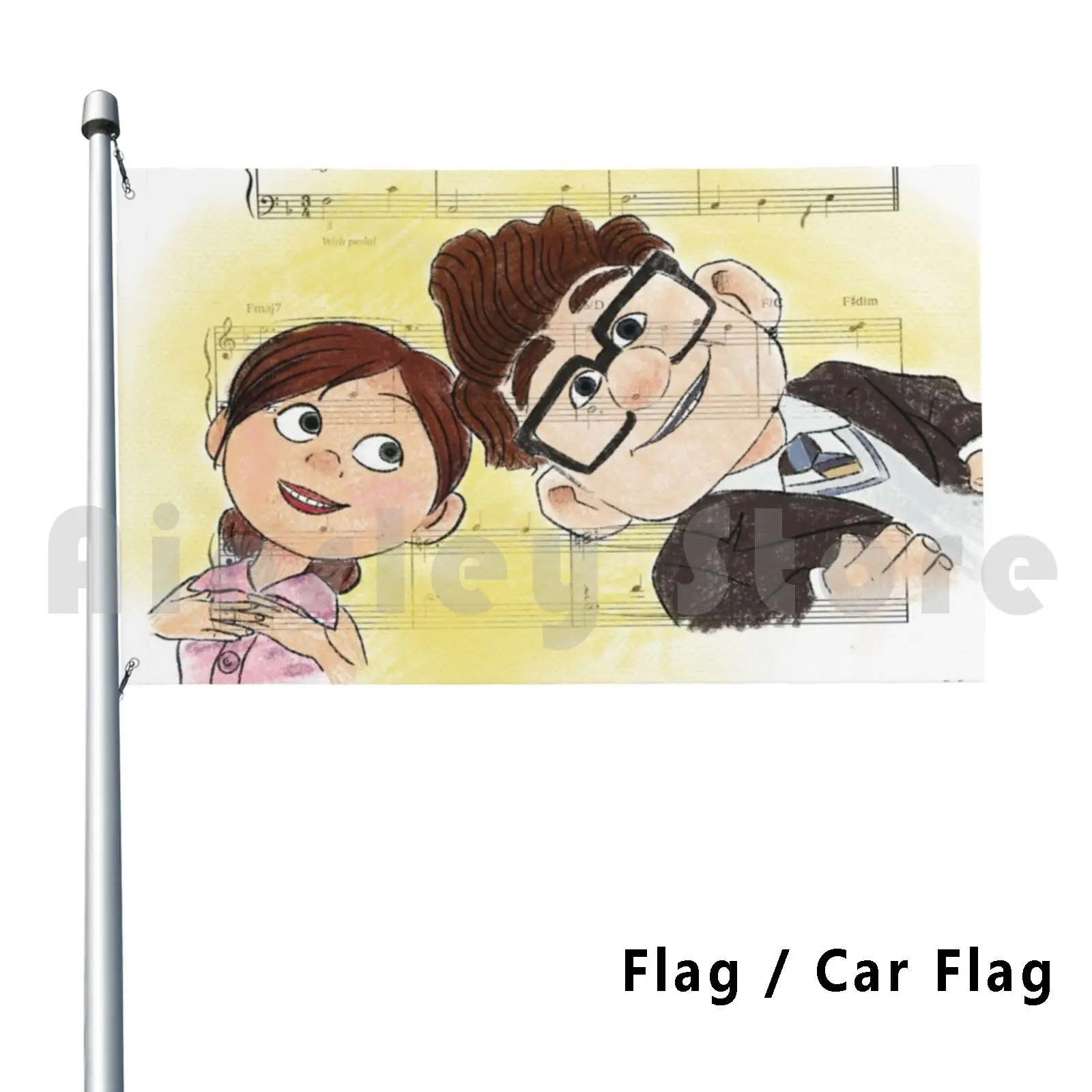 Sposato Life Outdoor Decor Flag Car Flag Up Carl Ellie Matrimonio Sposato Matrimonio Matrimonio Sposato