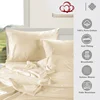 Luxury 800TC Egyptian Cotton Sheets (Fitted Sheet + Flat Top Sheet + Pillowcase) High End Hotel Bedding Set 4/6pcs Bed Sheet Set 4