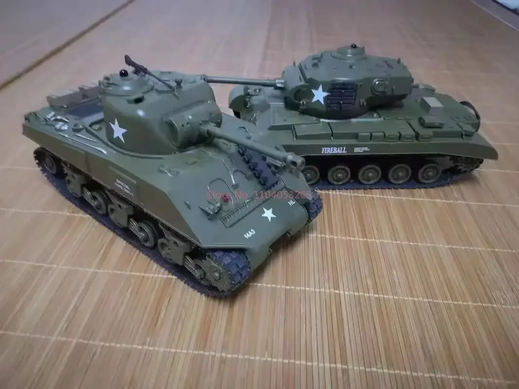 Henglong Delin Remote Control Tank - American Sherman Pershing Wireless Tank Model Toy Motor Rtf Toy Boy Huge Toy Gift 6