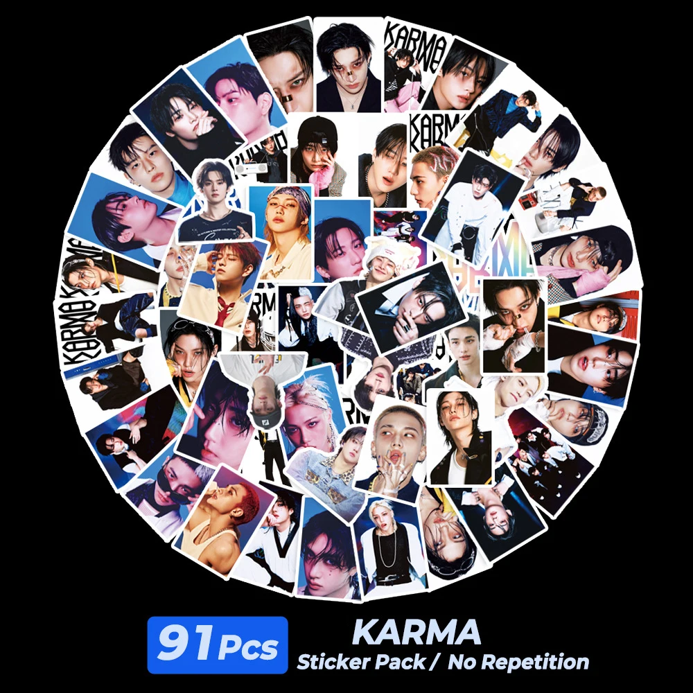 Lot De Cartes Et Autocollants Stray Kids - 60 Cartes Holographiques + 64 Stickers - Collection K-pop