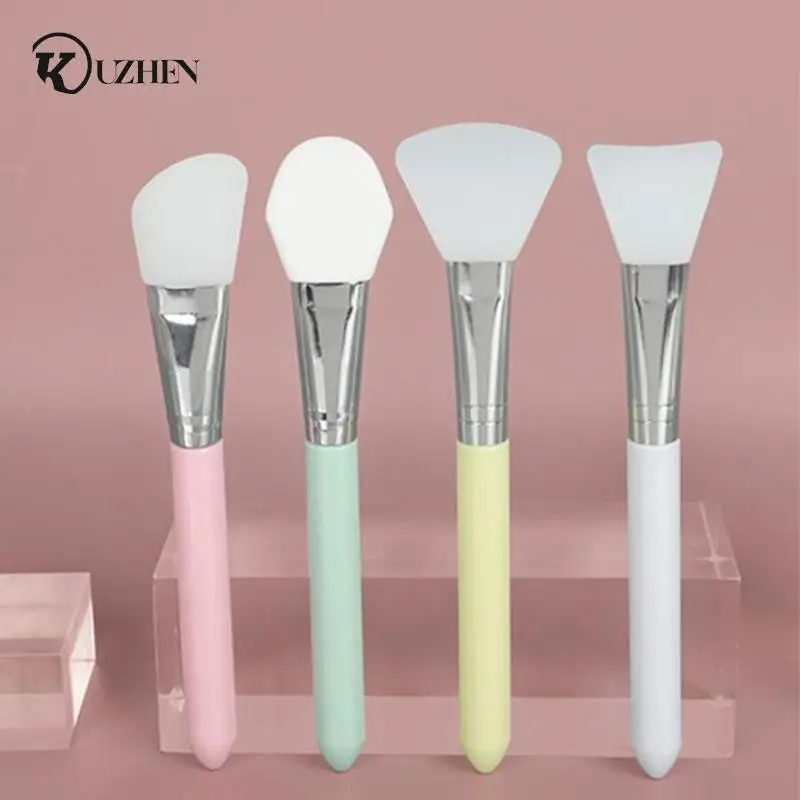 1/3/4pcs Professional Silicone Facial Mask Brush Cream Mixing Silicone Brush Tools