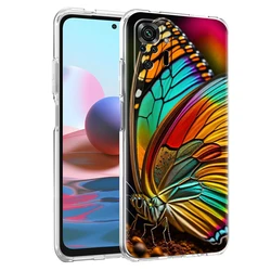 Elegant Transparent Butterfly Phone Case - TPU Protective Cover - Redmi 9 (B1)
