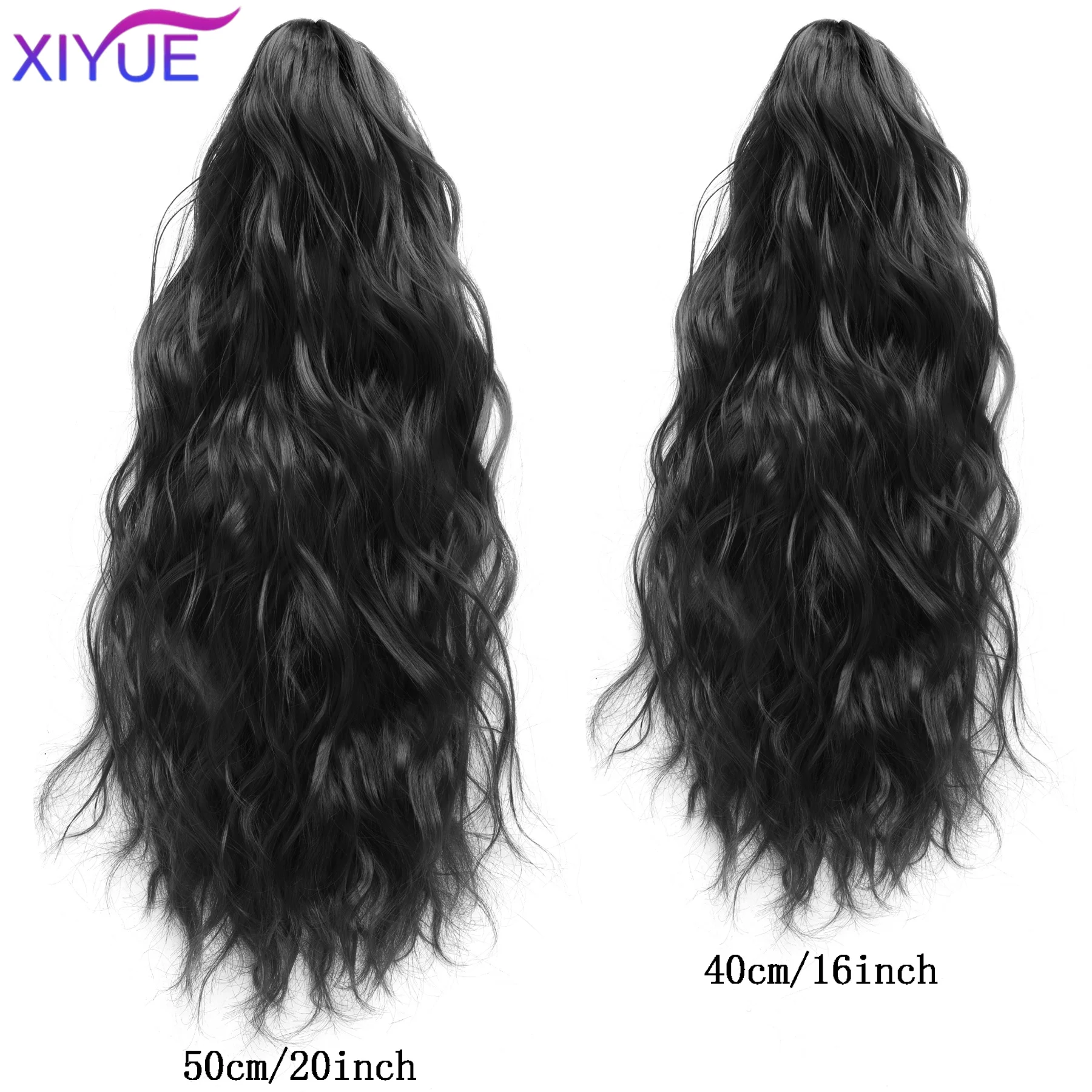 XY Premium Synthetic Curly Claw Clip In Ponytail Daily Use Blonde Short Hairpiece Fluffy Hair Fake Lady Pigtail Hair Extensions