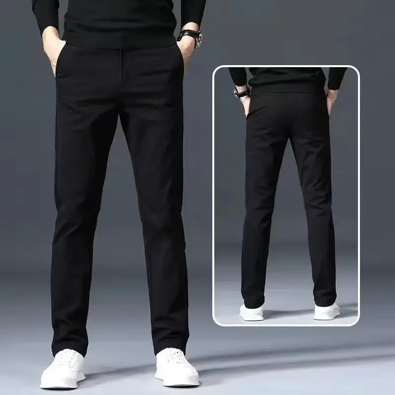 thumbnail image 1 of Pantalones de verano para hombre, rectos, finos, nuevos pantalones casuales para hombre, diseño estético, precio bajo, elegantes, tallas grandes, moda 2024 Y2k Xxxl, 1 of 5