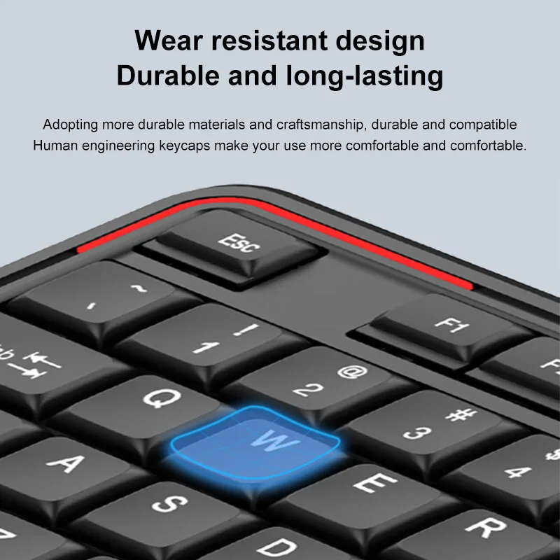 Erazer KM201 Wired And Mouse Set, Ergonomic Design, Full-size Keyboard_voghion.com