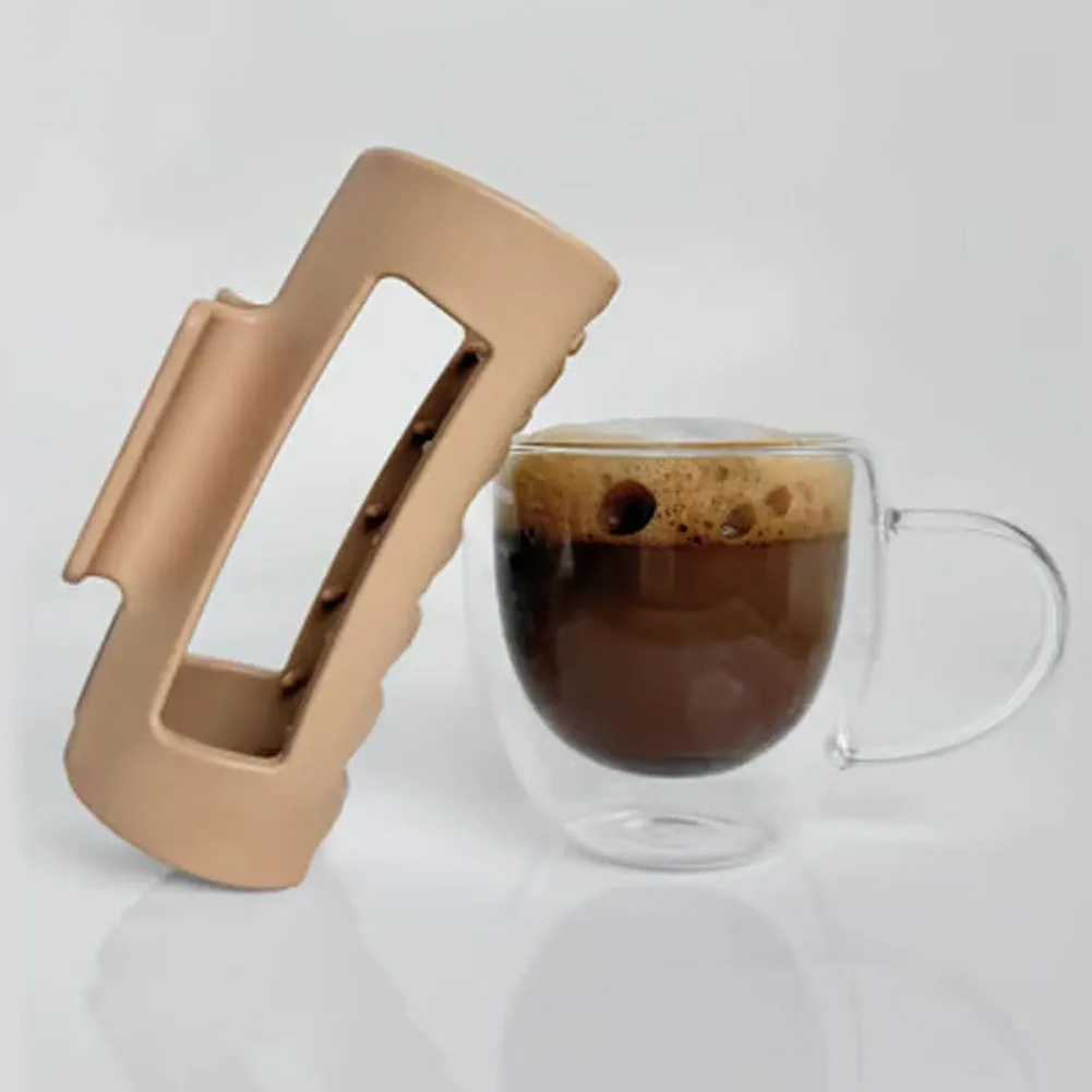 4-1PCS Soft Hair Claw Cloud Clips Elastic Fashion Shark Cozy Clip Flexible Unsnappable Claw Clips Summer Beach Hair Accessories