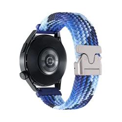 Braided Bracelet Smartwatch Strap, 20mm/22mm Band - 22mm watch abnd (21 Dazzling blue)