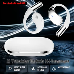 Advanced HiFi Noise Reduction Bluetooth Earbuds with AI Real - Time Translation (White)
