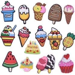 Colorful Cartoon Animal Fridge Magnets Set for Kids - Fun and Educational Magnetic Letters & Numbers Toy (16pcs ice cream)