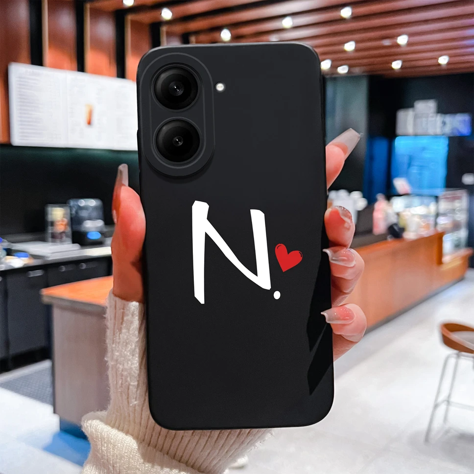 Love Letter Simple Style Shockproof Silicone Bumper Case with Camera Protection
