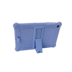 Durable Kids - Friendly Soft Silicone Stand Case for 11 Tablet (2023 Edition) (Purple NO strap)