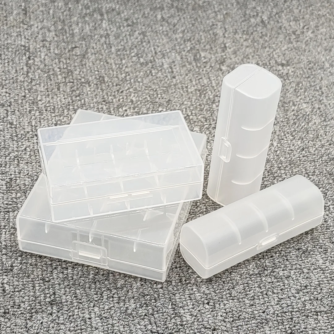 Battery Box 21700 Storage Box 21700 Hard Box Bracket Rechargeable Battery Power Bank Transparent Plastic Cover