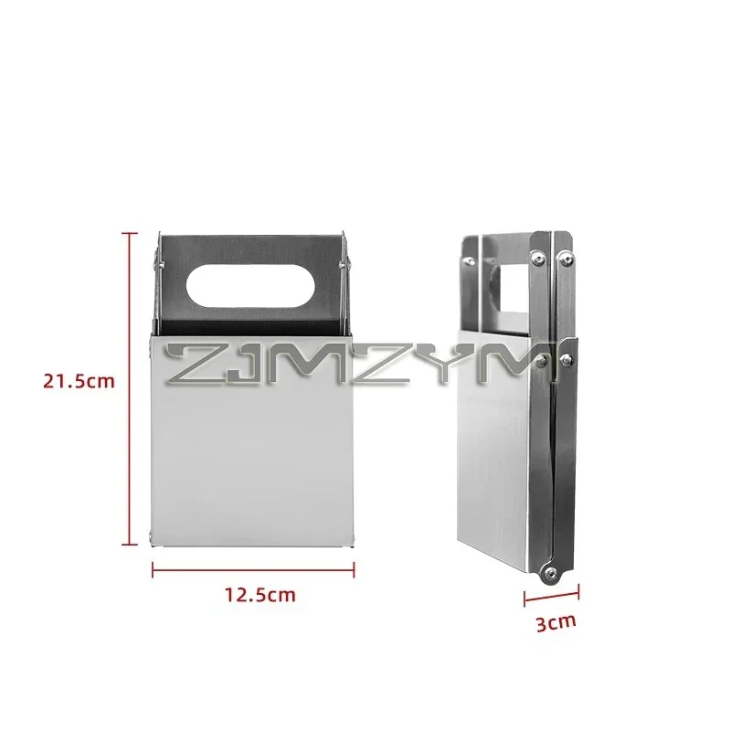 Stainless Steel Folding Camping Stool Chair Portable For Outdoor Fishing Hiking Backpacking with 100KG Load Cpacity