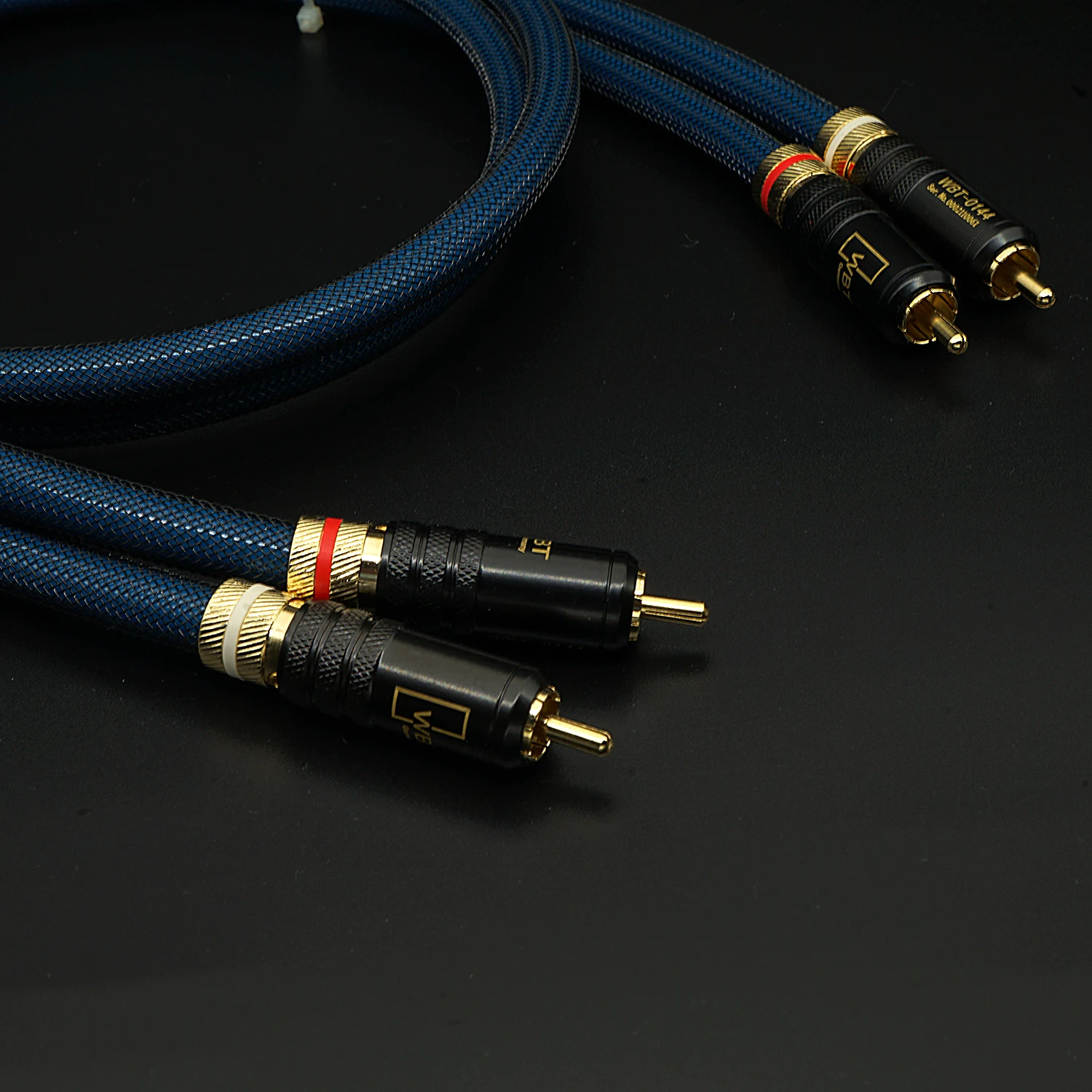 오디오 프리앰프 앰프 DAC용 은도금 두꺼운 도체, 하이파이 SQ88 G5 RCA 케이블 쌍