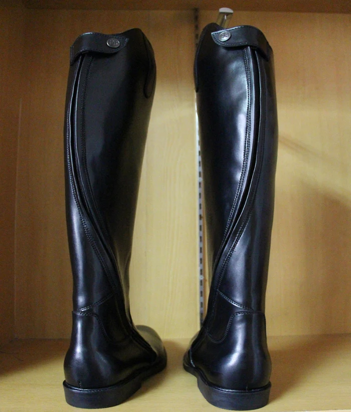 Aoud Saddley Horse Riding Boots Full Leather Dressage Boots Equestrian Parksy Zipper Shoes Horse racing Equipment Halter