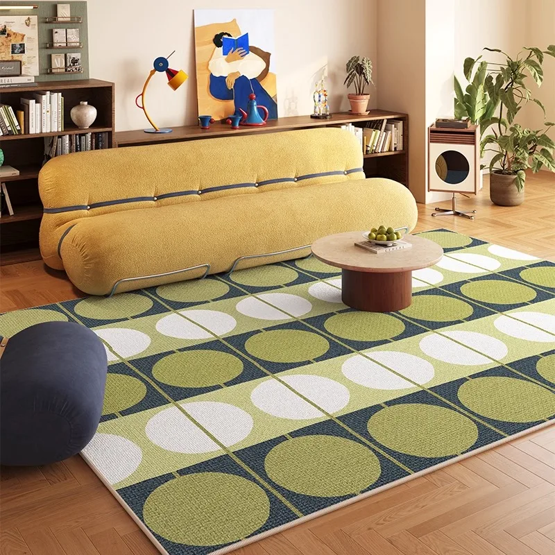 Modern Minimalist Living Room Carpet Creative Geometric Pattern Bedroom Rug Large Area Light Luxury Home Decoration Sofa Mats 러그